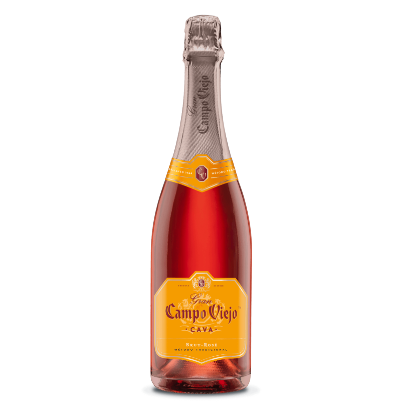 Вино игристое Campo Viejo Cava Brut Rose розовое 0,75л 12%