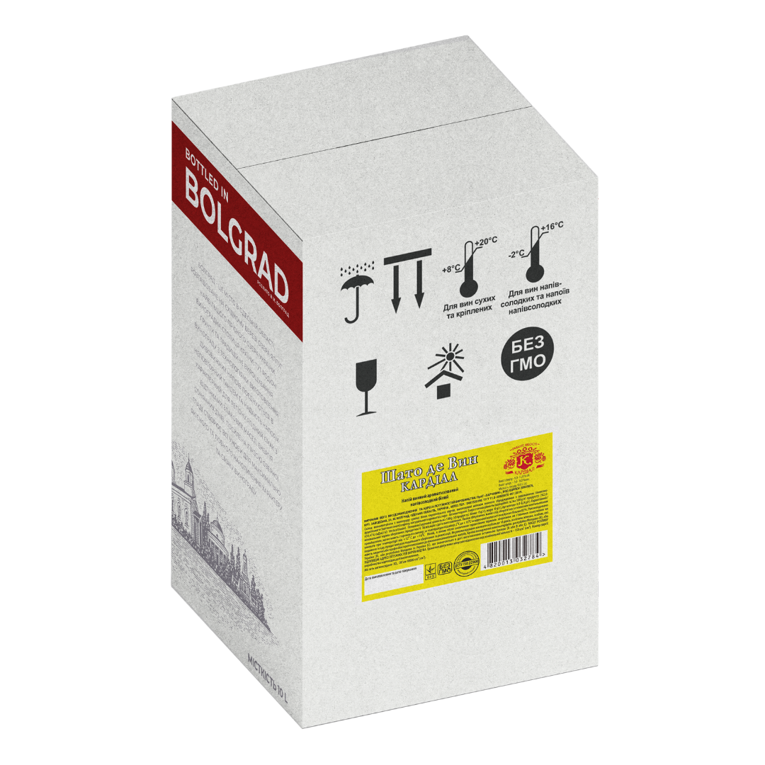 Напиток винный Болград Кардиал Шато де Вин белый 10л 9-12% купить