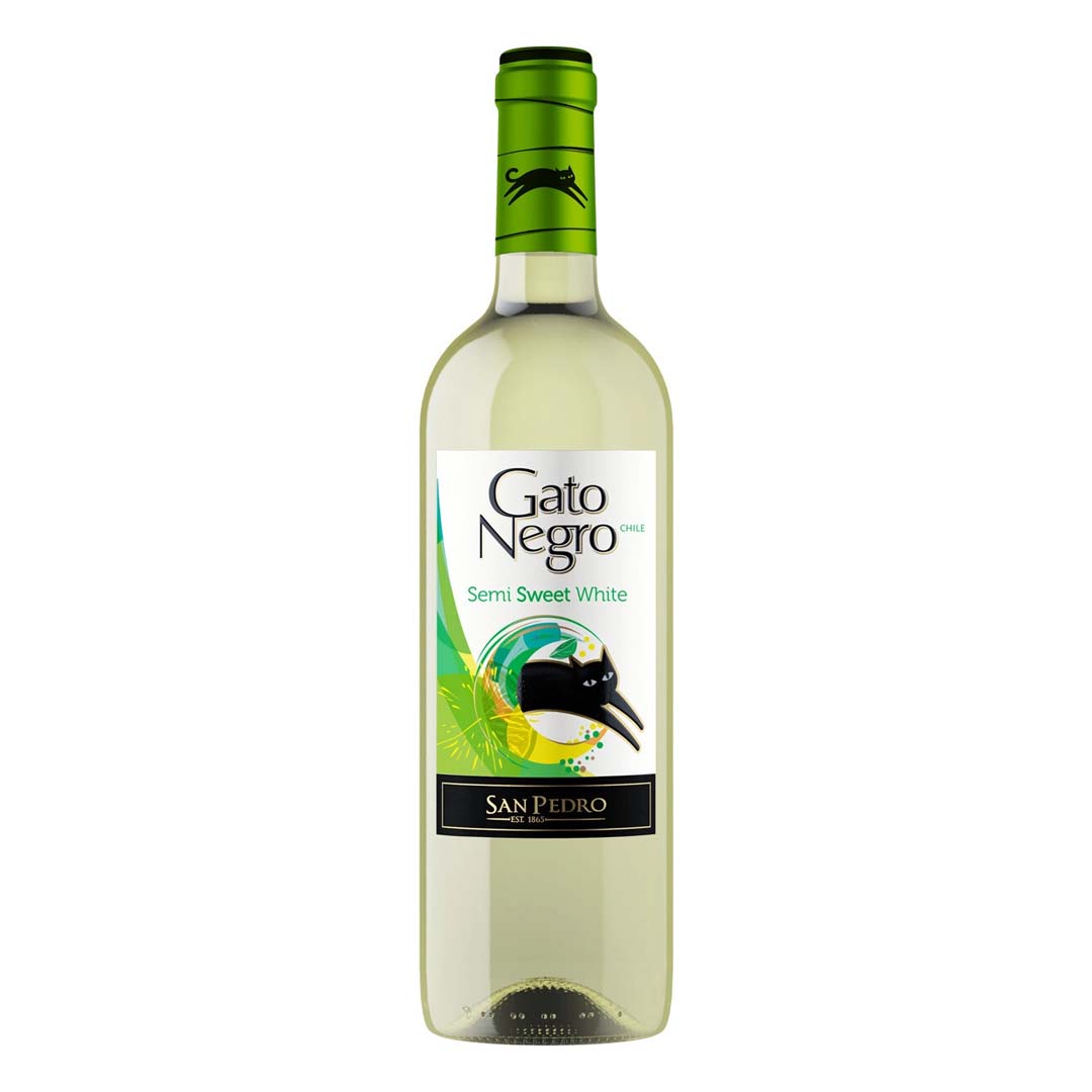 Вино Gato Negro San Pedro Pinot Grigio біле напівсолодке 0,75л 12%