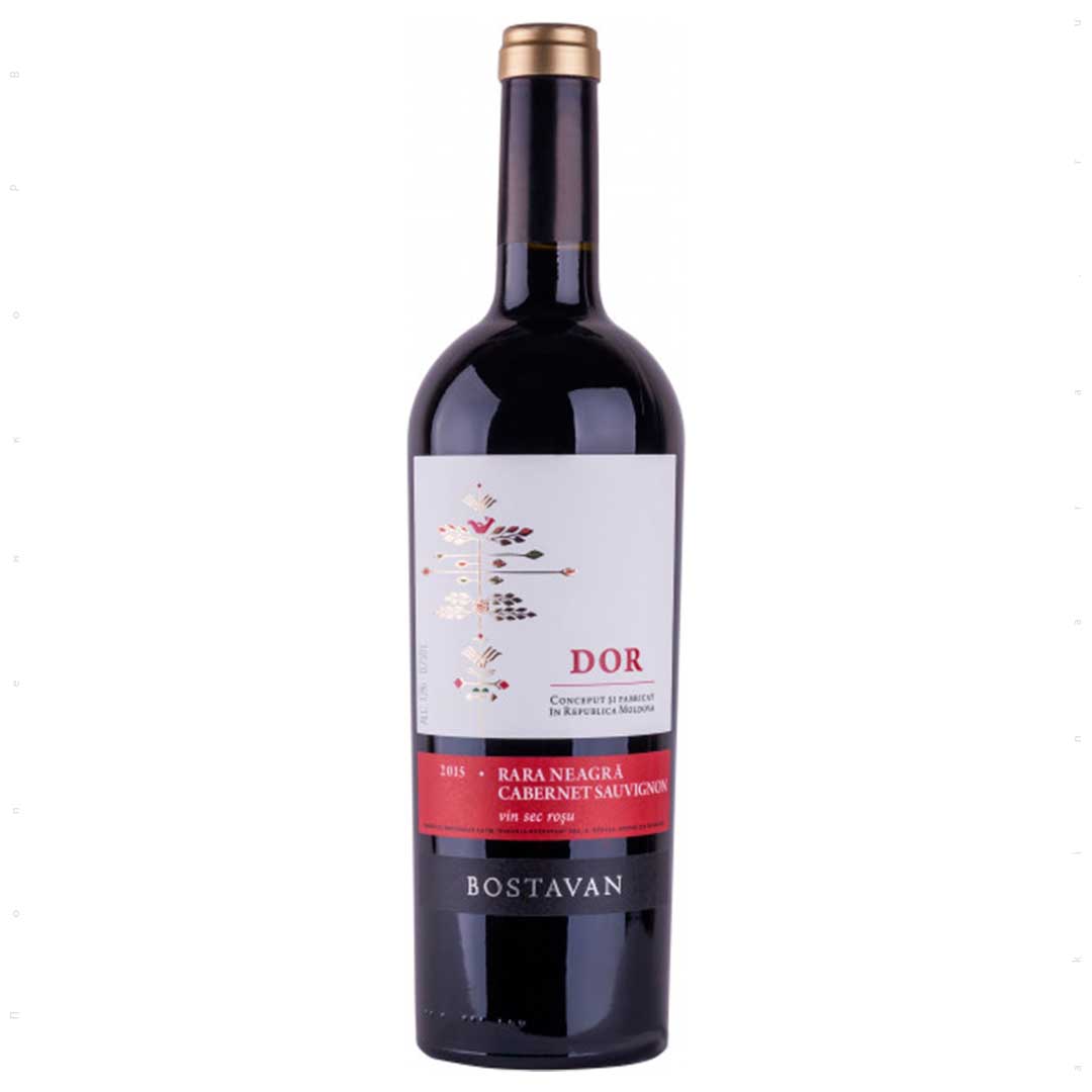 Вино Bostavan DOR Rara Neagra & Cabernet Sauvignon червоне сухе 0,75л 13,5%