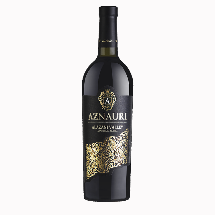 Вино Aznauri Alazani Valley столове напівсолодке червоне 0,75л 9-13%