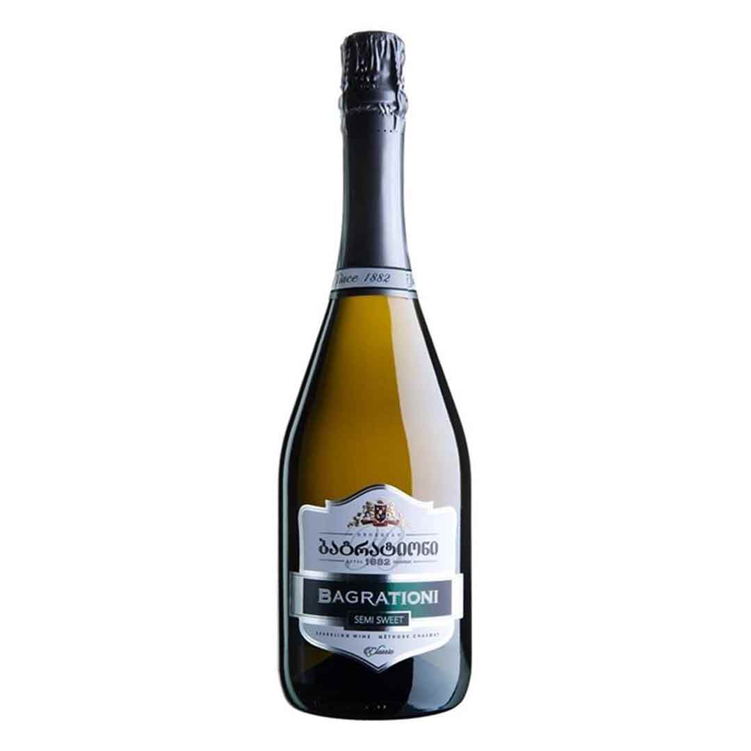 Вино ігристе Bagrationi класичне біле напівсолодке 0,75л 12%
