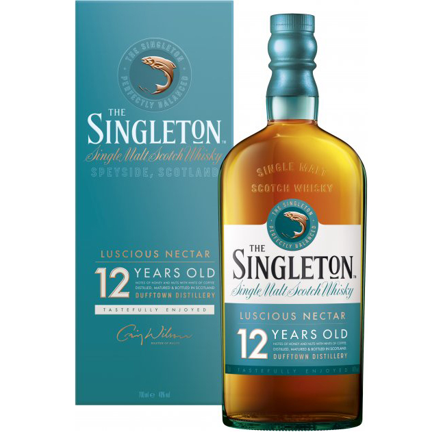Виски The Singleton of Dufftown 12 лет 0,7л 40% в коробке купить