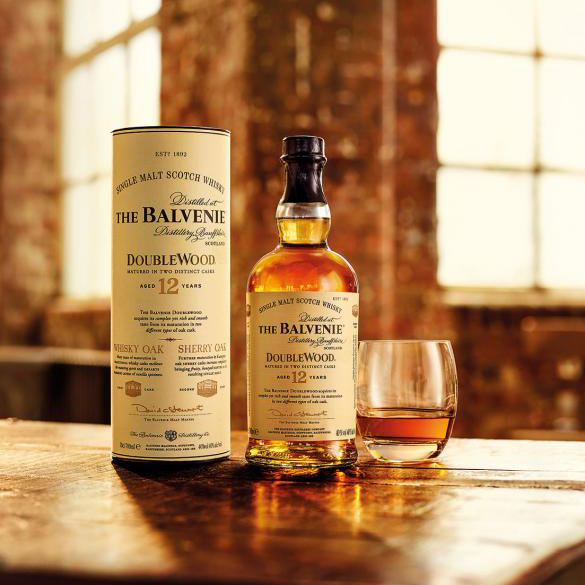 Виски односолодовый Balvenie Doublewood 12 лет выдержки 0,05л 40% купить