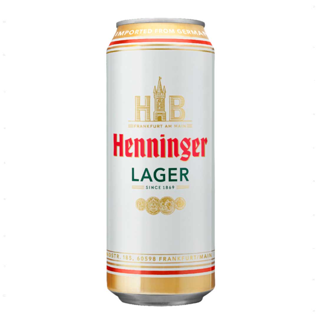 Пиво Henninger Lager светлое фильтрованное 0,5 л 4,8%