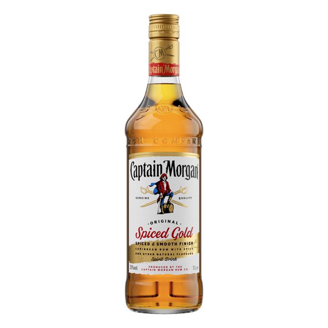 Ромовый напиток Captain Morgan Spiced Gold 1л 35%