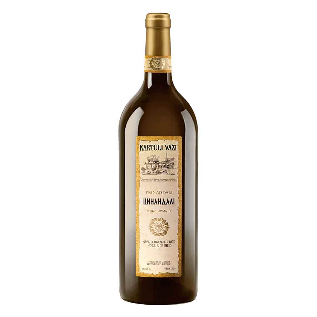 Вино Kartuli Vazi Tsinandali белое сухое 1,5л 12%