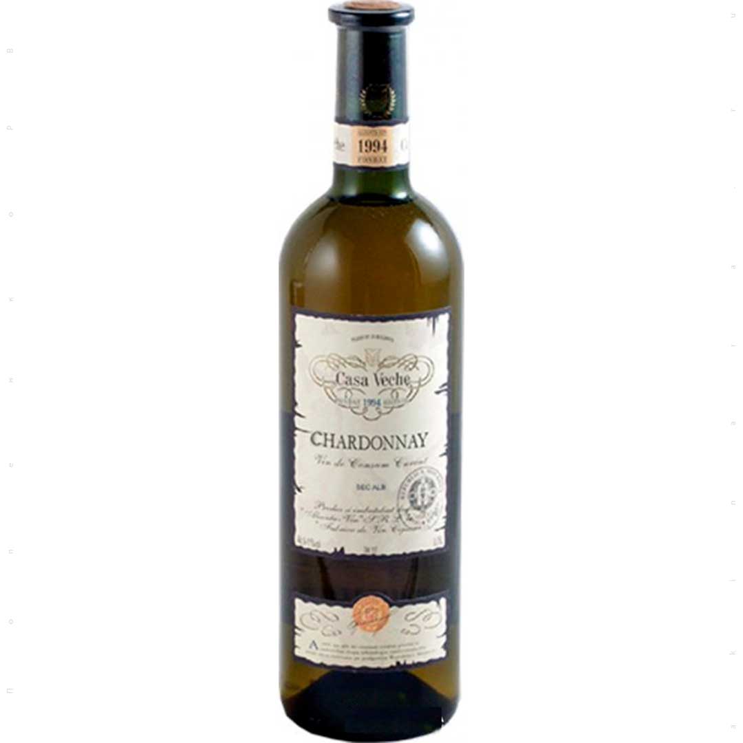Вино Casa Veche Chardonnay біле сухе 0,75л 9-11%