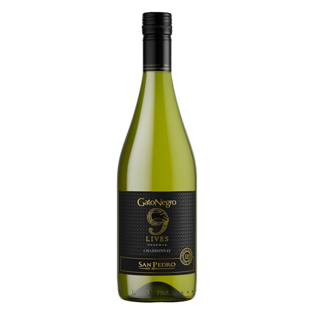Вино Gato Negro 9 Lives Reserve Chardonnay белое сухое 0,75 л 13,2%
