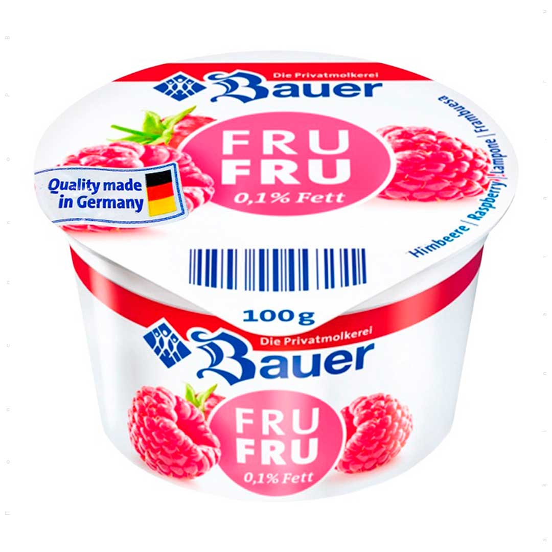 Йогурт Бауер Фру Фру Малина 0.1%, 100 г