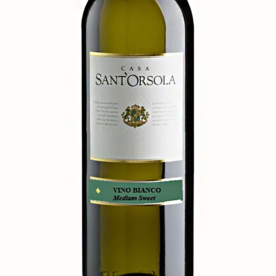Вино SantOrsola Bianco белое полусладкое 0,75л 11% купить
