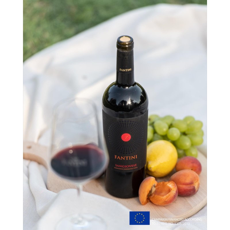 Вино Farnese Fantini Sangiovese Terre Di Chieti червоне сухе 0,75л 12,5% купити