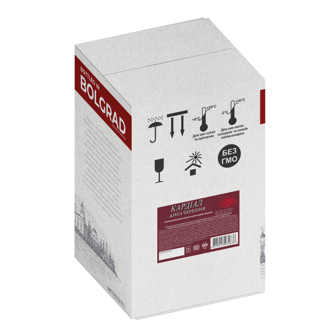 Напиток винный Болград Кардиал Дикая Черешня красный 10л 9-12% купить