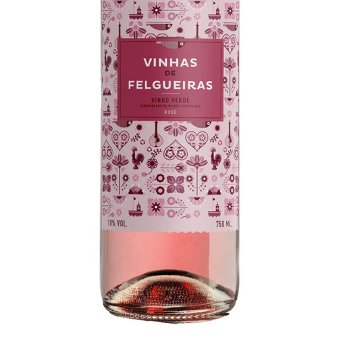 Вино TM Vinhas de Felgueiras Rose Vihno IGP Minho полусухое розовое 0,75л 10% купить