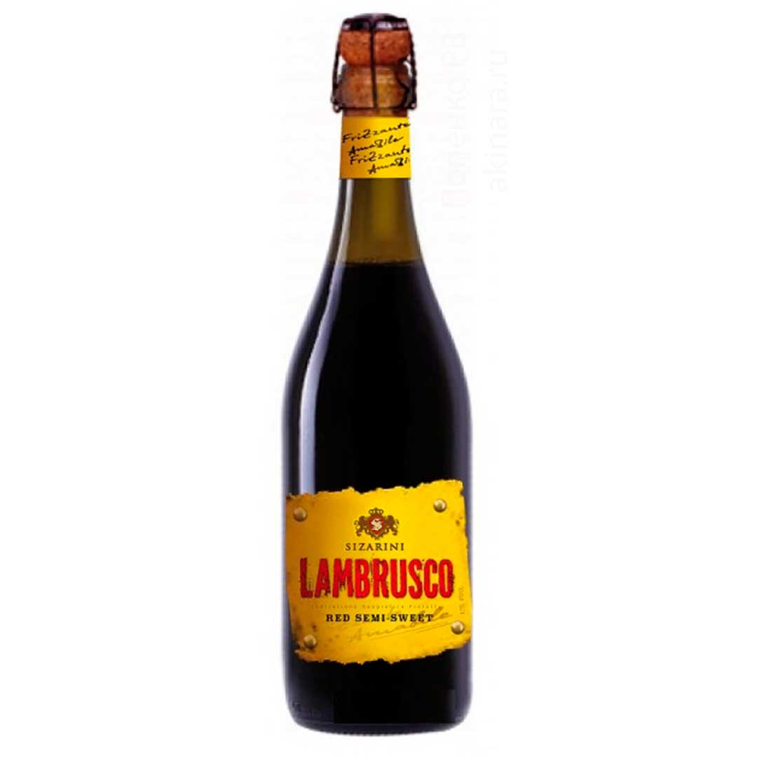 Вино Sizarini Ламбруско игристое, красное, полусладкое, Sizarini Lambrusco 0,75 л 8% Ламбруско в RUMKA. Тел: 067 173 0358. Доставка, гарантия, лучшие цены!, фото1