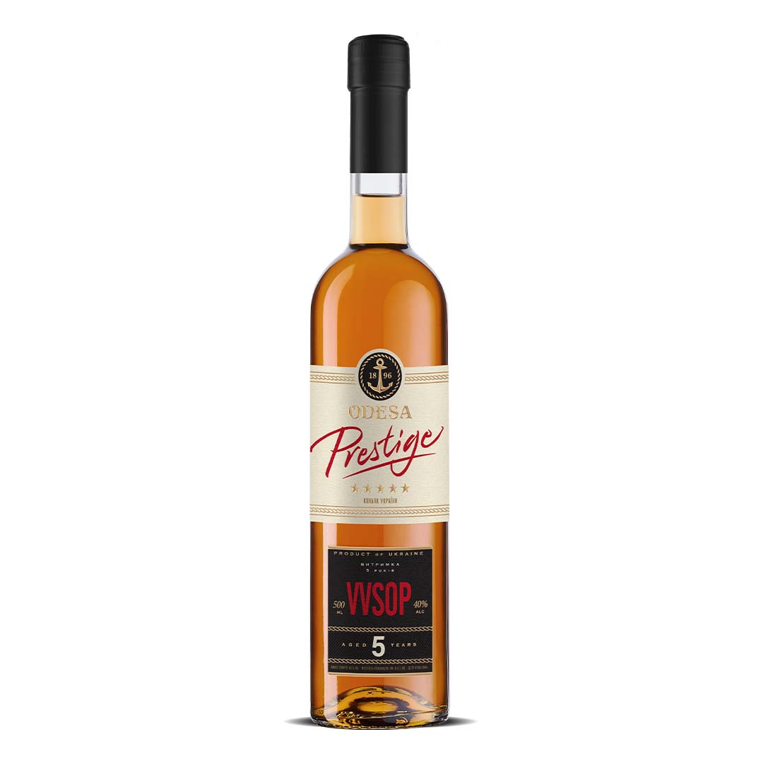 Бренди Odessa Prestige ординарный 5 лет выдержки 0,5л 40%