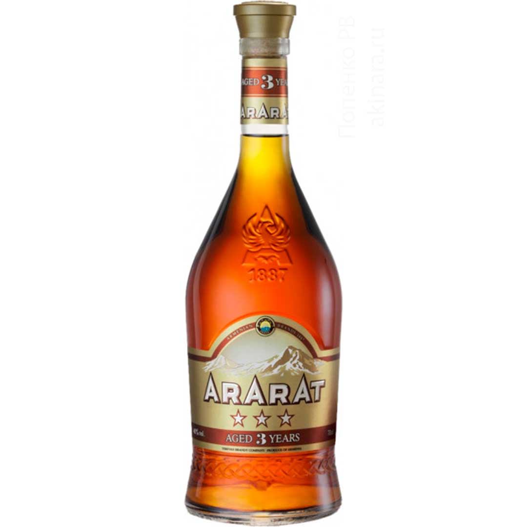 Бренді вірменське Ararat 3 зірки 0,7л 40%