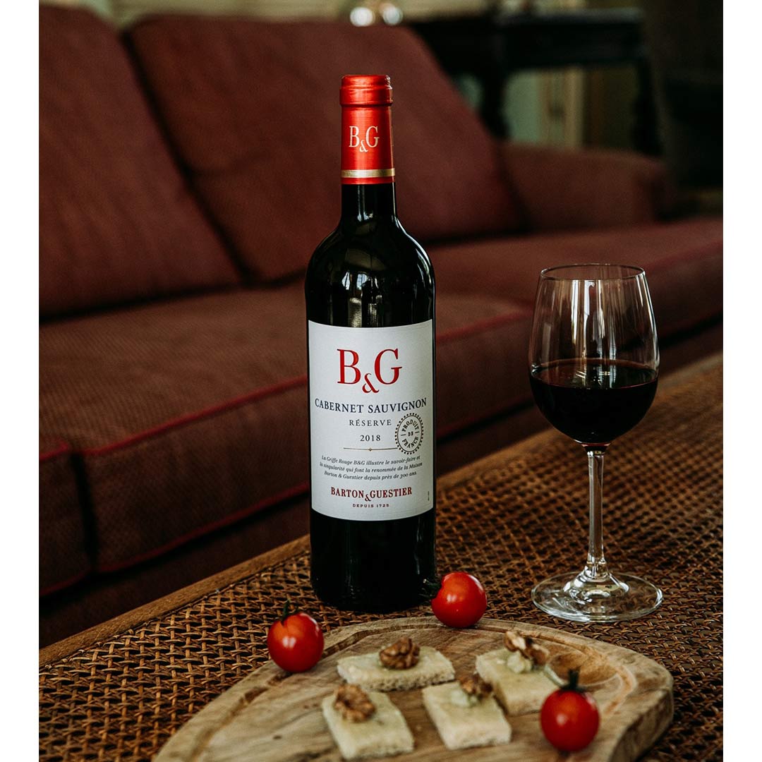 Вино Barton & Guestier Cabernet Sauvignon Reserve червоне сухе 0,75л 13,5% купити