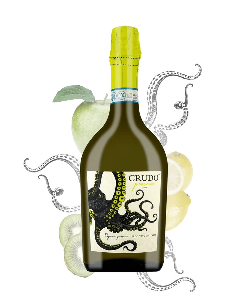 Вино игристое Mare Magnum Crudo Prosecco Organic белое экстрасухое 0,75л 11,5% купить