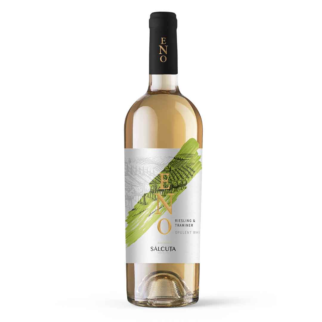 Вино ESalcuta Eno Riesling&amp;Traminer сухое белое 0,75л 13%