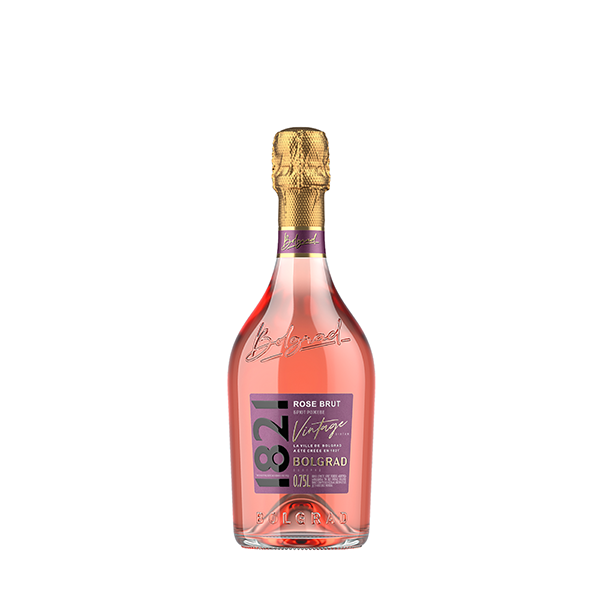 Вино ігристе Bolgrad 1821 Vintage Bolgrad Брют рожеве 0,75 л 10-13,5%