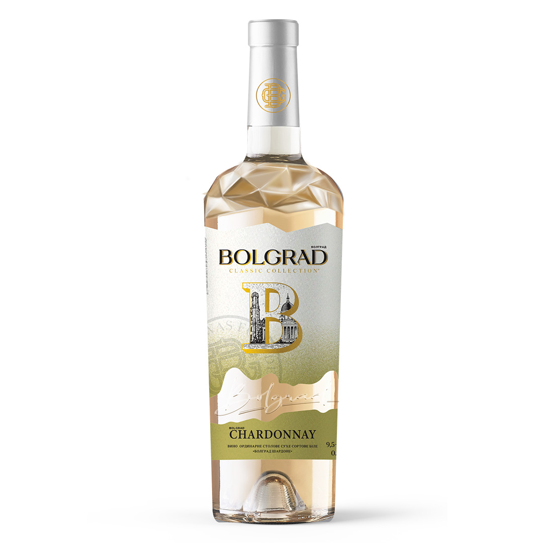 Вино Bolgrad Color Сhardonnay біле сухе 0,75л 9,5-14%