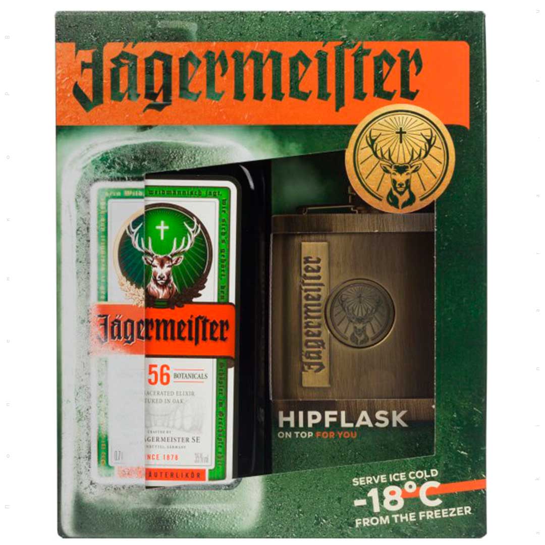 Лікер Jägermeister 0,7 л 35% + фляга