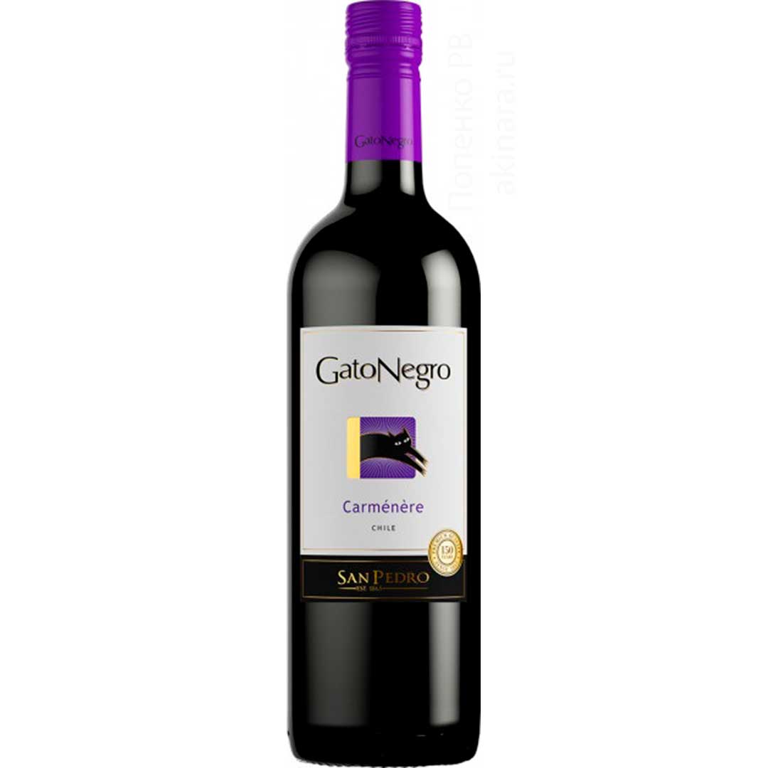 Вино Gato Negro Carmenere червоне сухе 0,75л 13-14%