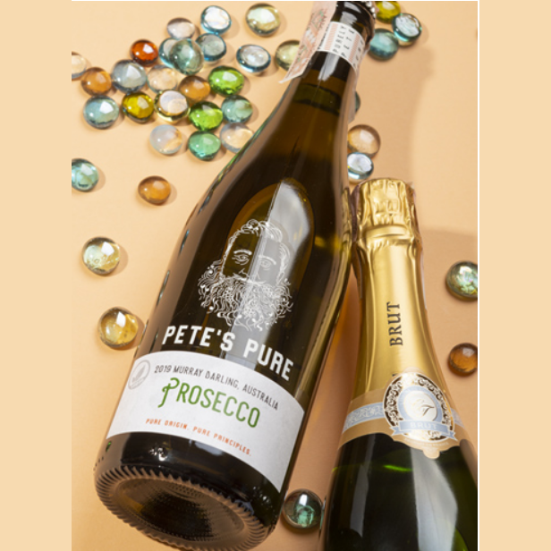 Вино ігристе Pete's Pure Prosecco біле брют 0,75л 9,5% купити