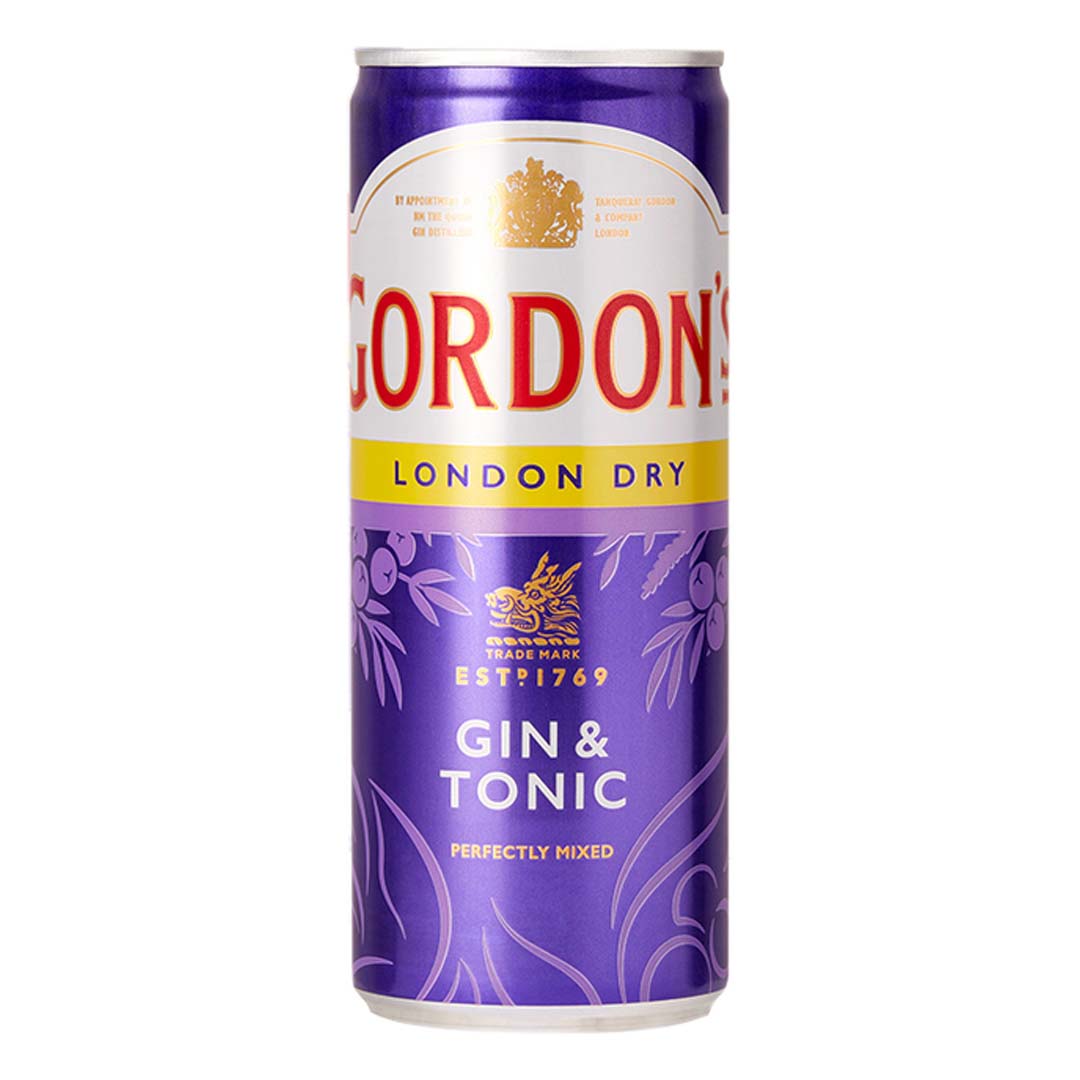 Напиток слабоалкогольный Gordon's Gin+Tonic 0,25л 6,4%