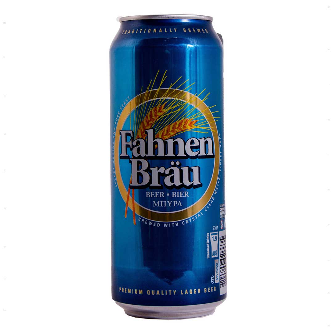 Пиво Fahnen Bräu светлое фильтрованное 0,5л 4,7%