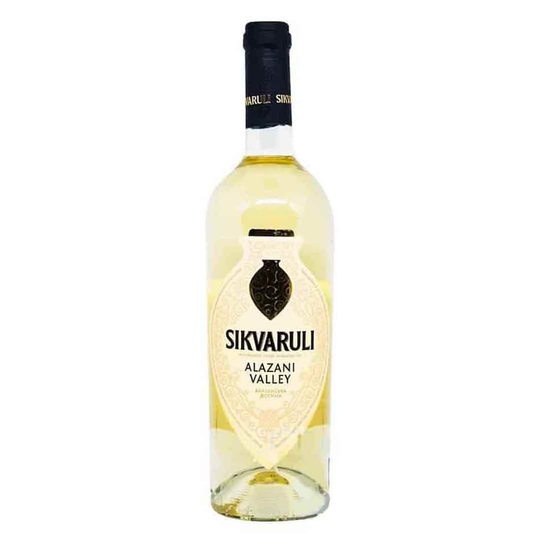 Вино Sikvaruli Алазанська Долина напівсолодке біле 0,75л 10,5-12%