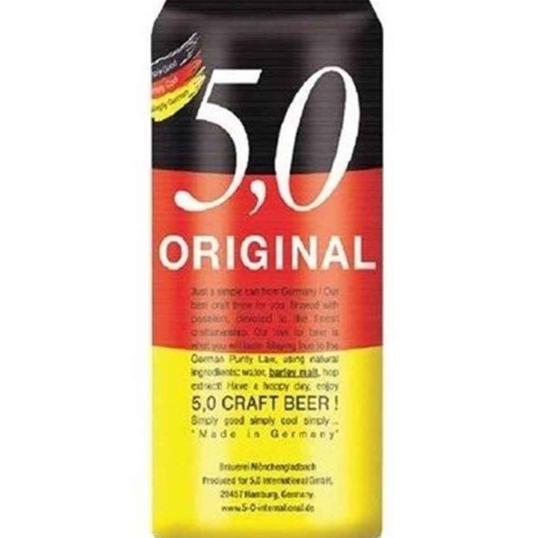 Пиво 5.0 Original Сraft Beer світле фільтроване 5% 0,5л купити