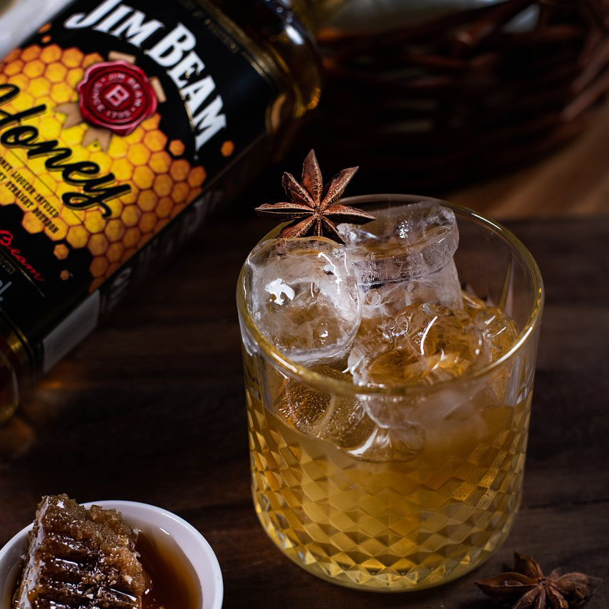 Ликер Jim Beam Honey 32,5% 0,7л + 1 стакан Хайболл в Украине