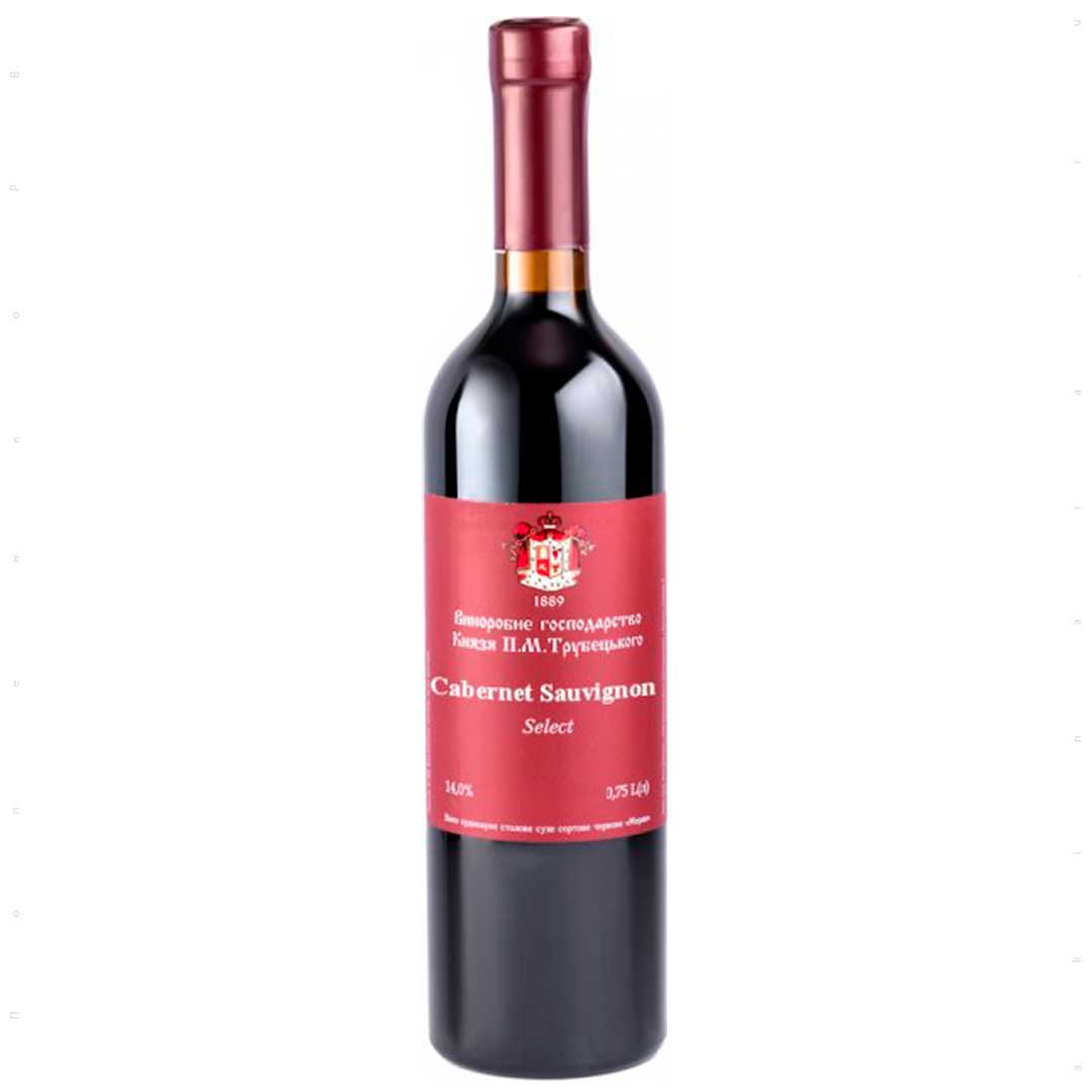 Вино Князь Трубецкой Cabernet красное сухое 0,75л 9,5-13%
