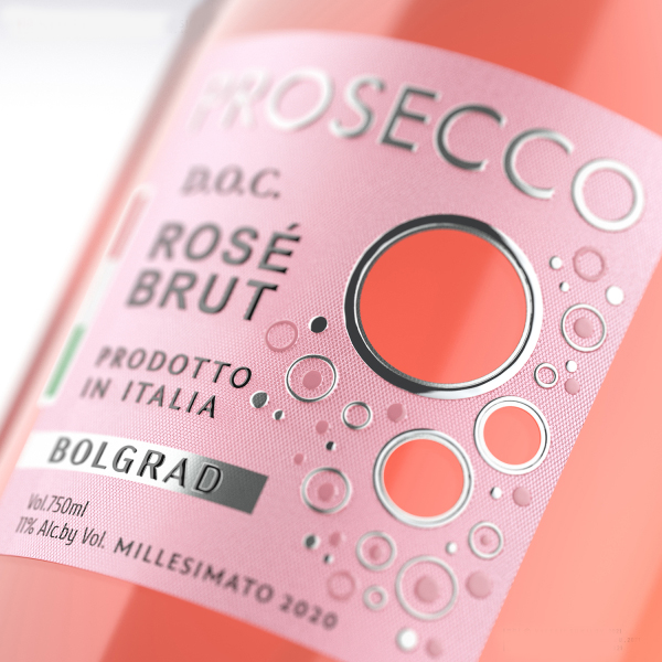 Вино игристое Prosecco Rose Brut DOC 0,75л 11% купить