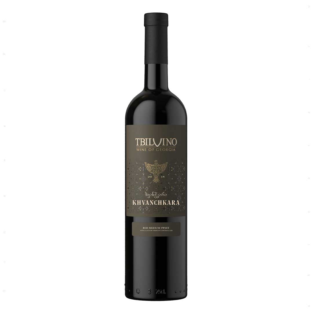Вино Tbilvino Хванчкара червоне напівсолодке 0,75л 11%