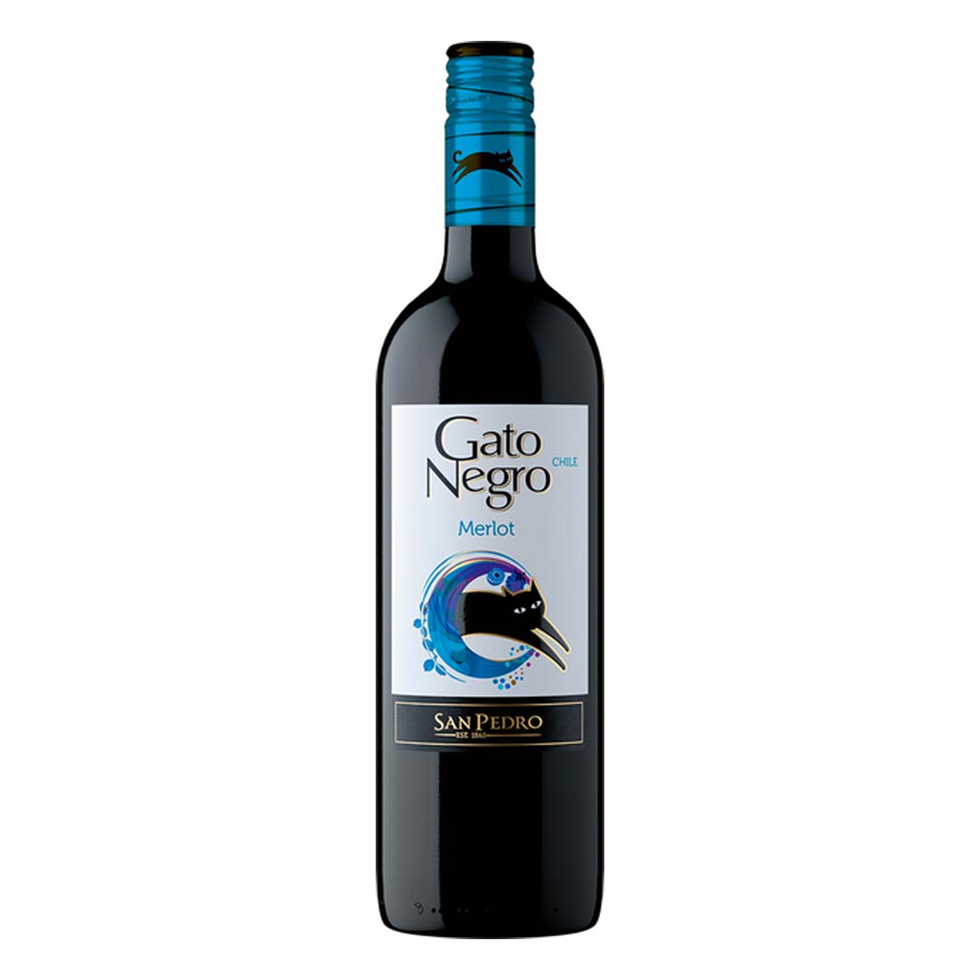 Вино Gato Negro Merlot красное сухое 0,75л 13%