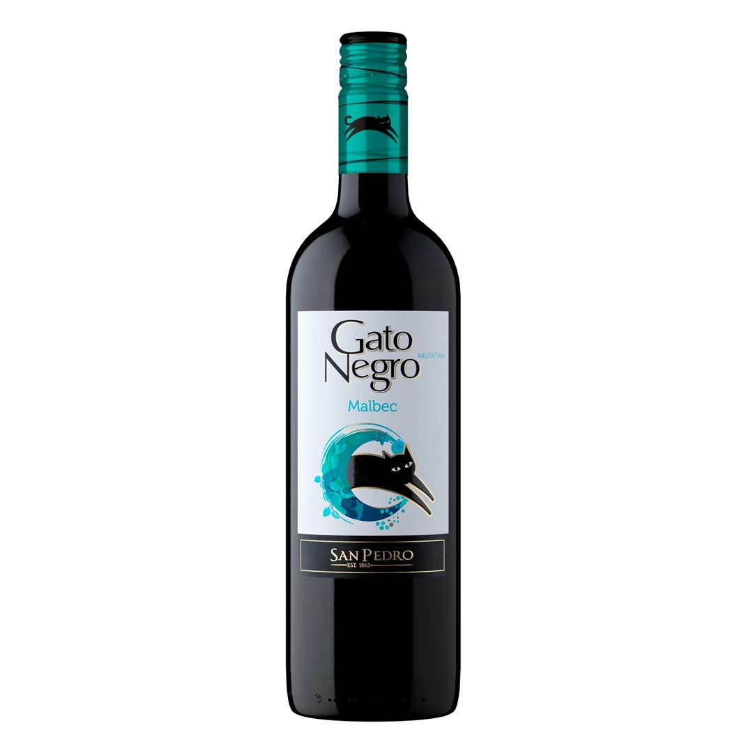 Вино Gato Negro Malbec червоне сухе 0,75л 13%