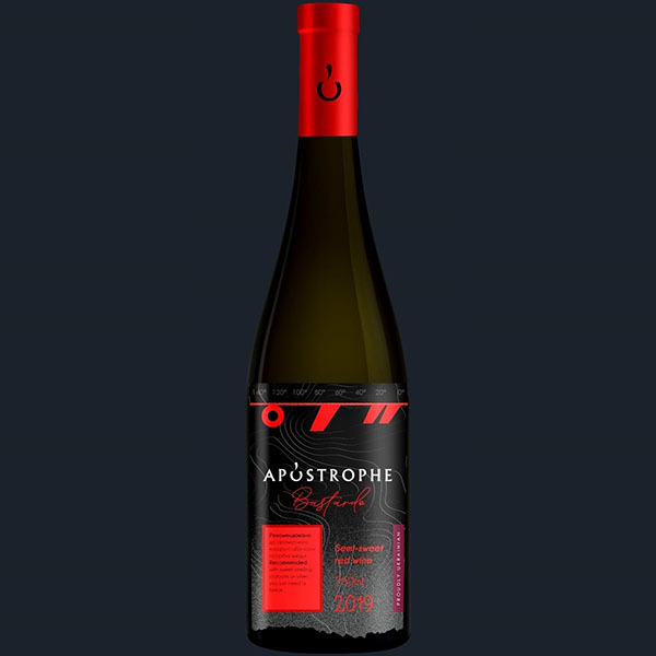 Вино Apostrophe Bastardo червоне напівсолодке 0,75л 9-13% купити