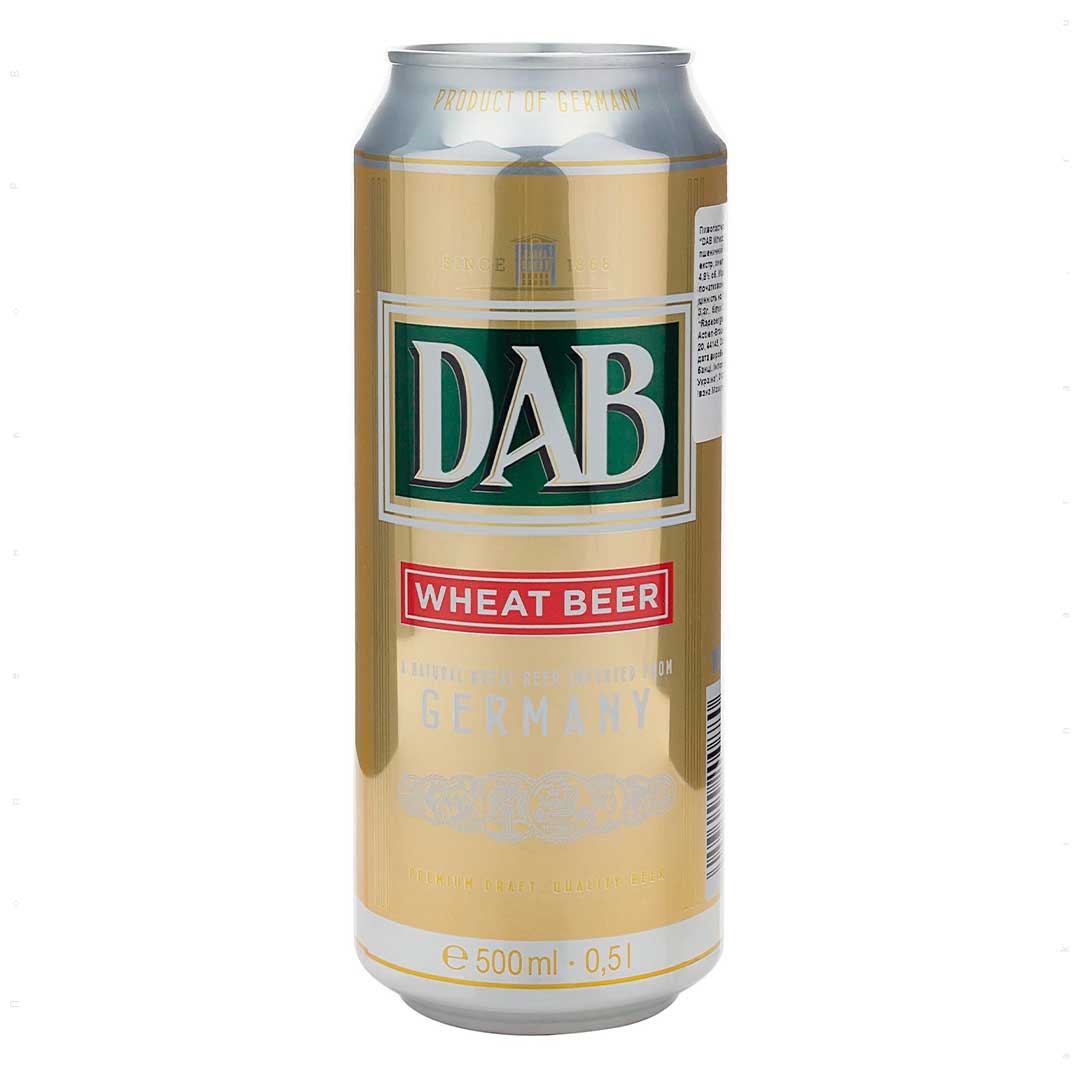 Пиво DAB Wheat світле нефільтроване 0,5 л 4,8%