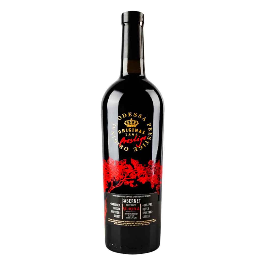 Вино Odessa Prestige Каберне красное сухое 0,75л 9,5-14%
