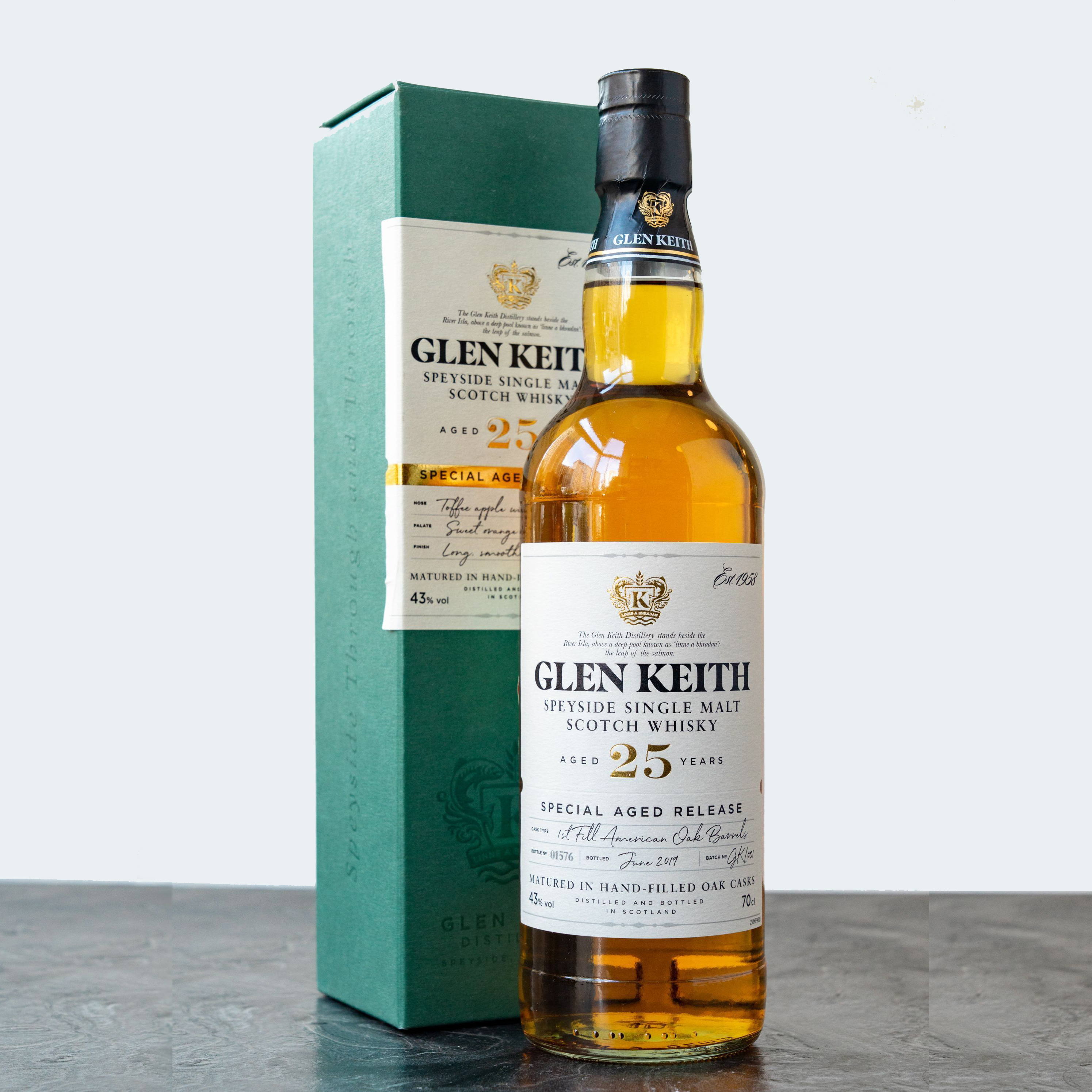 Віскі the Glen Keith 25 років витримки 0,7 л 43% в подарунковій упаковці купити