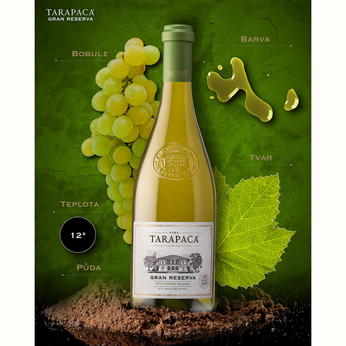 Вино Tarapaca Gran Reserva Sauvignon Blanc белое сухое 0,75л 13,9% купить
