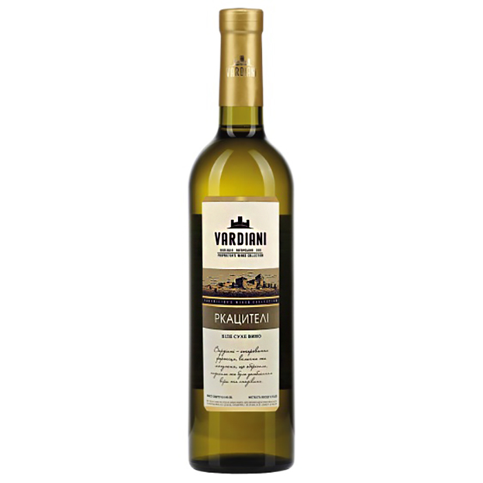 Вино Vardiani Rkatsiteli біле сухе 0,75л 9,5-14% Вино сухе на RUMKA. Тел: 067 173 0358. Доставка, гарантія, кращі ціни!, фото1