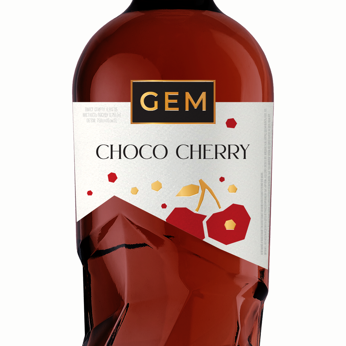 Напій винний слабоалк. GEM Choco Cherry газований напівсолодкий червоний (2510) 0,75л 6,9% купити