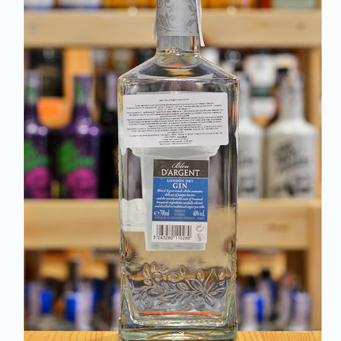 Джин Bleu D'argent London Dry Gin 0,7 л 43,50% купити