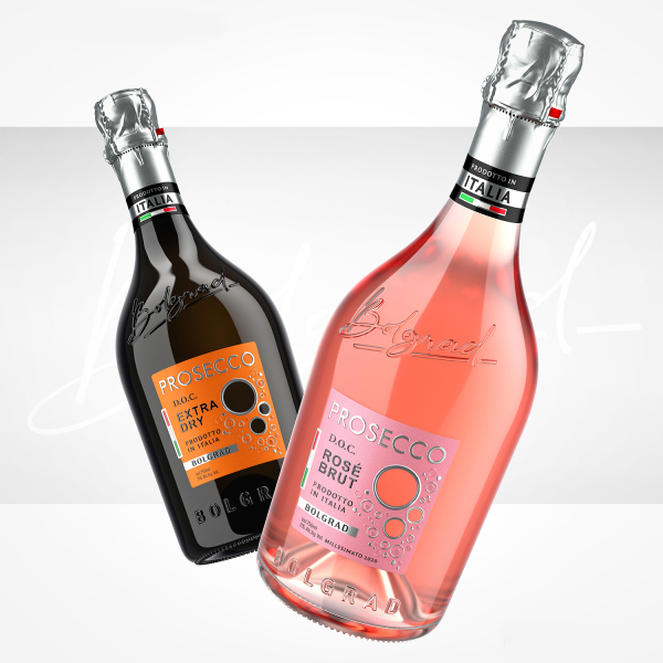 Вино ігристе Prosecco Rose Brut DOC 0,75л 11% купити