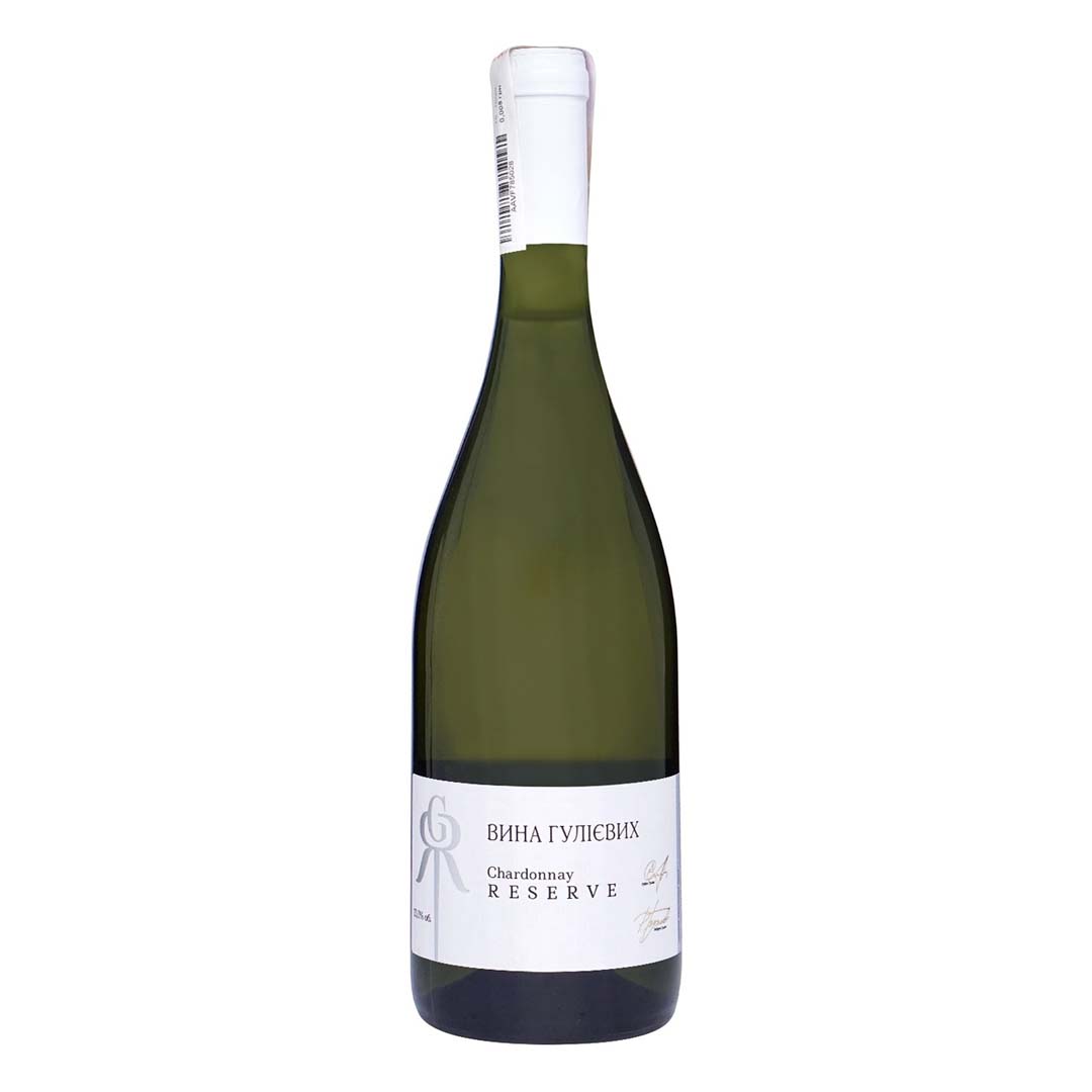 Вино Вина Гулієвих Chardonnay Reserve сухе біле 0,75л 11,4%