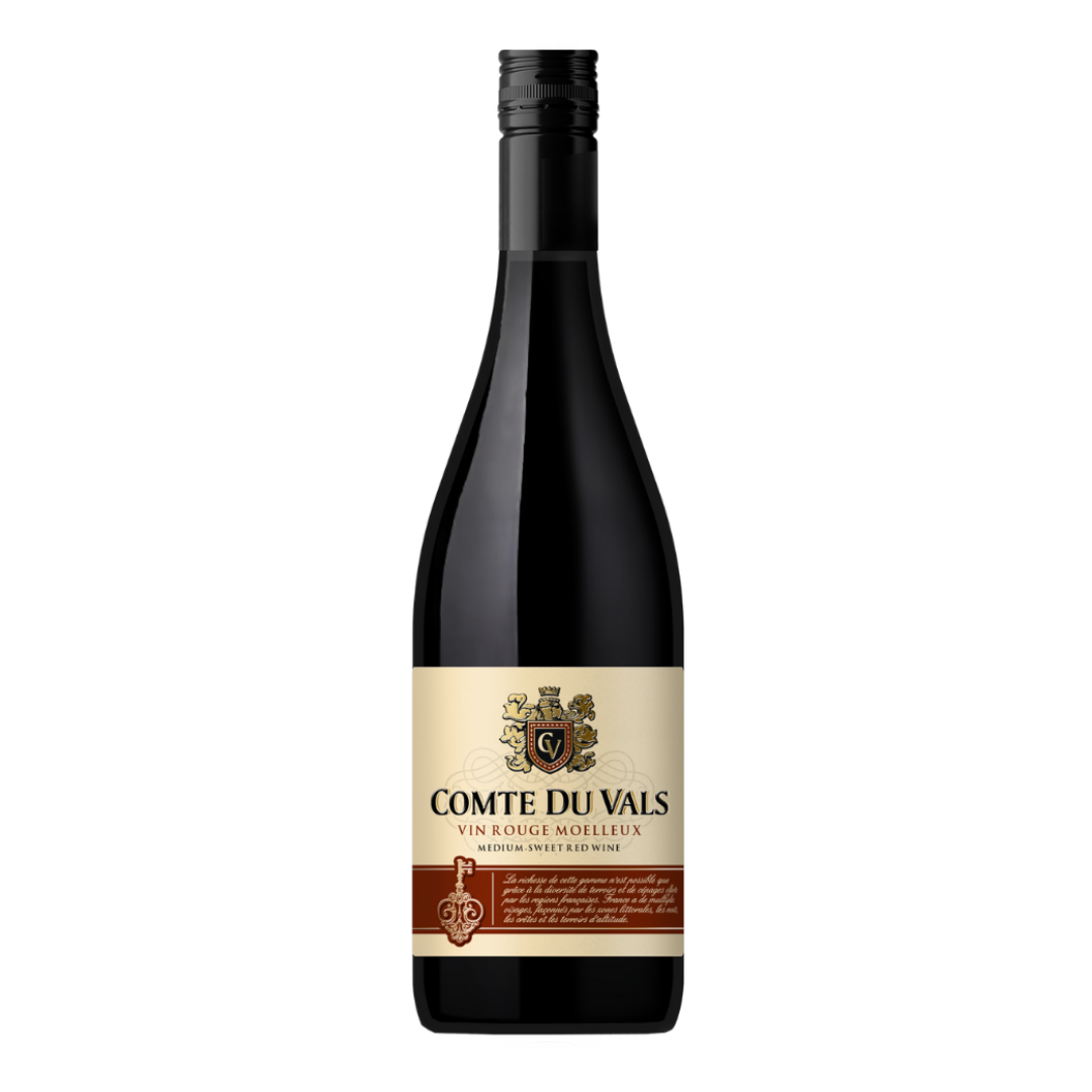 Вино Comte du Vals Rouge medium sweet полусладкое красное 0,75л 11,5%